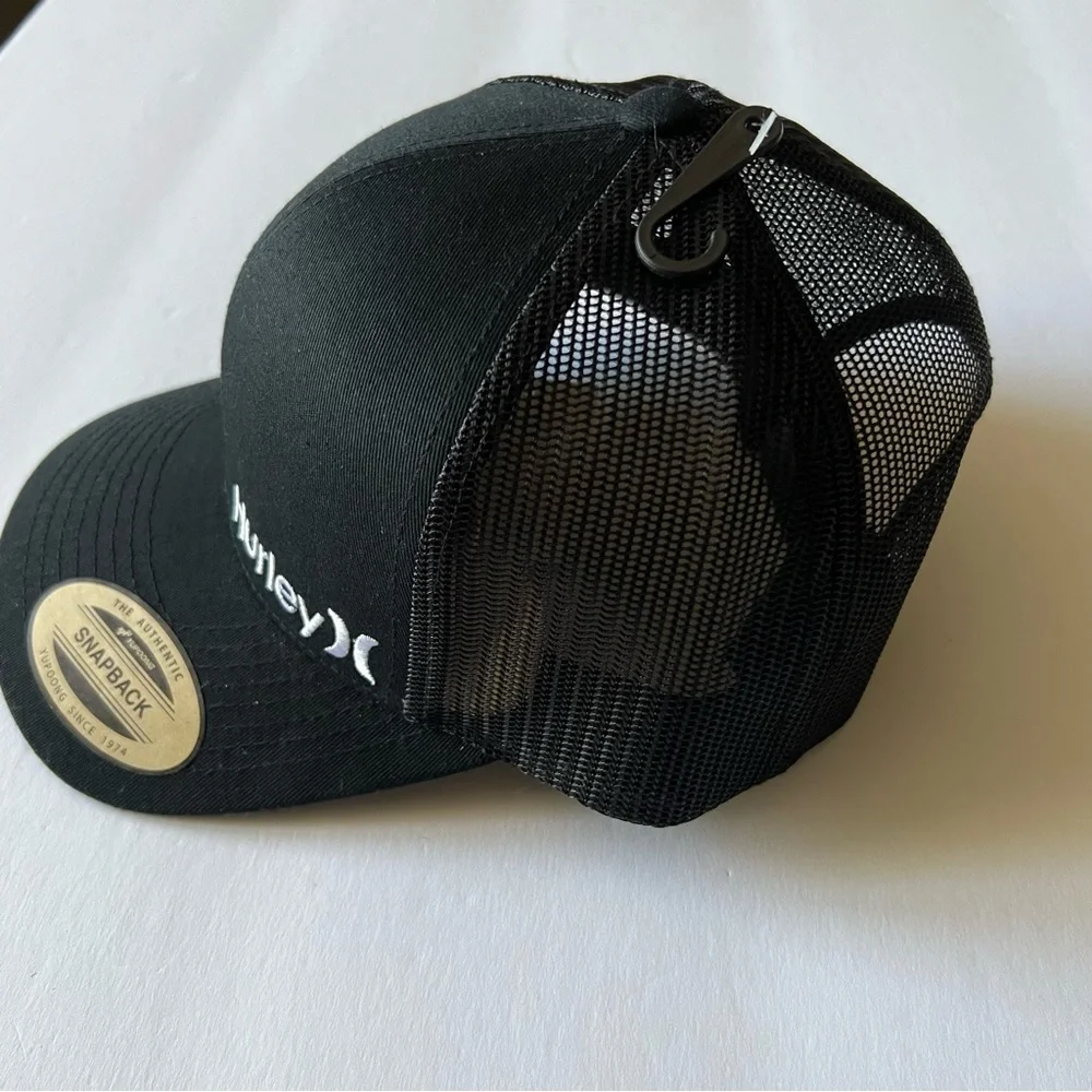 HURLEY MENS SNAPBACK CAP OS BLACK NEW